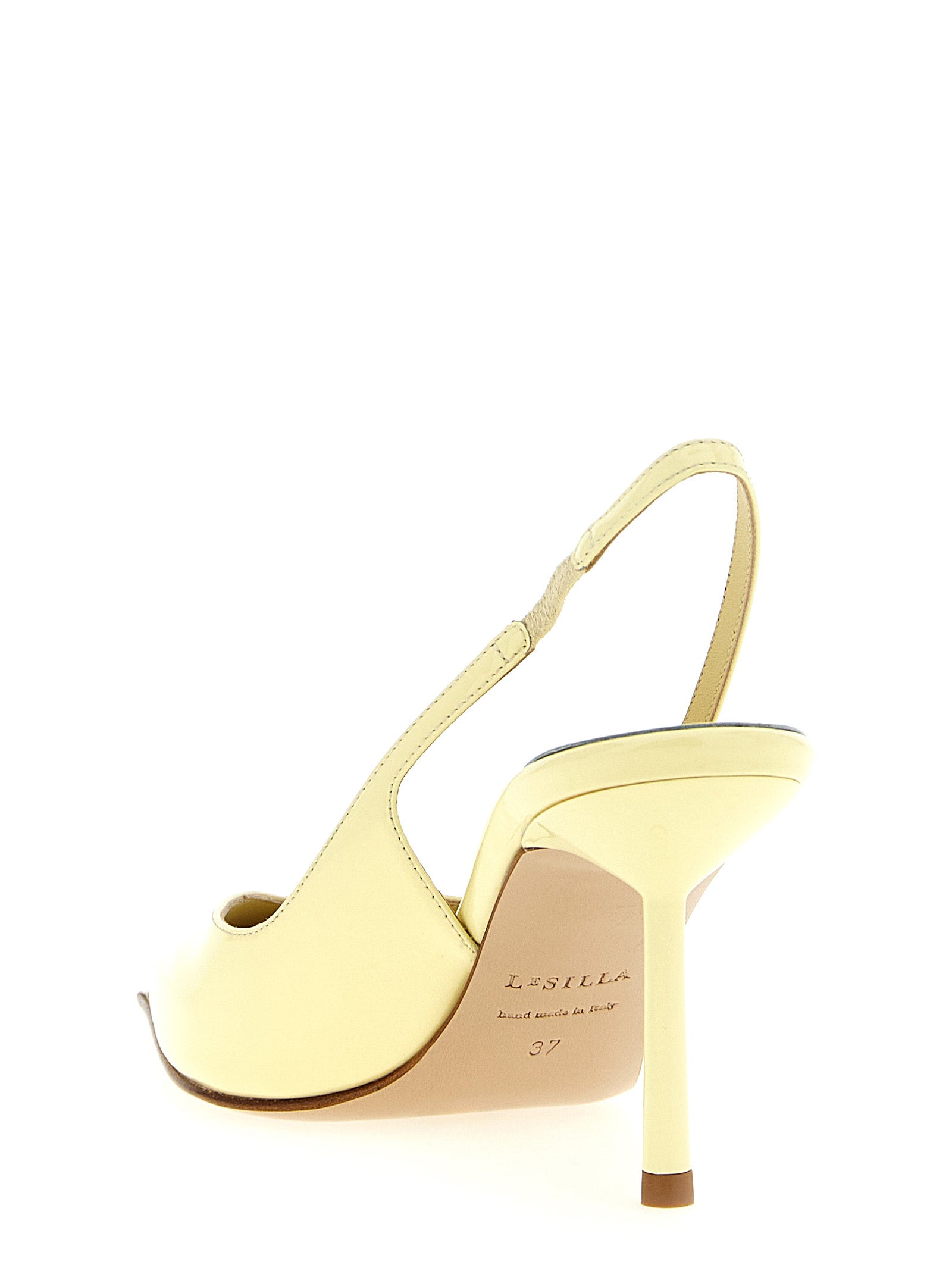 Vivienne slingback Yellow Calfskin Leather (bos Taurus) Pumps