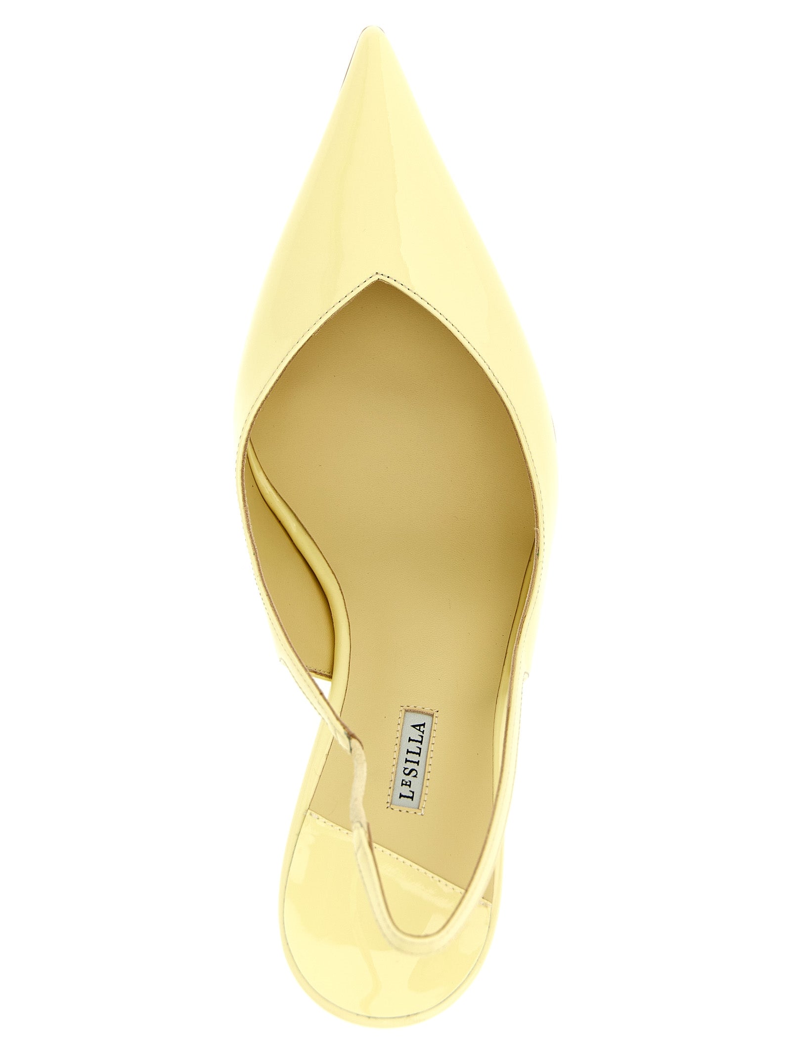 Vivienne slingback Yellow Calfskin Leather (bos Taurus) Pumps