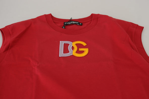 Dolce & Gabbana 100% Cotton tank top in red