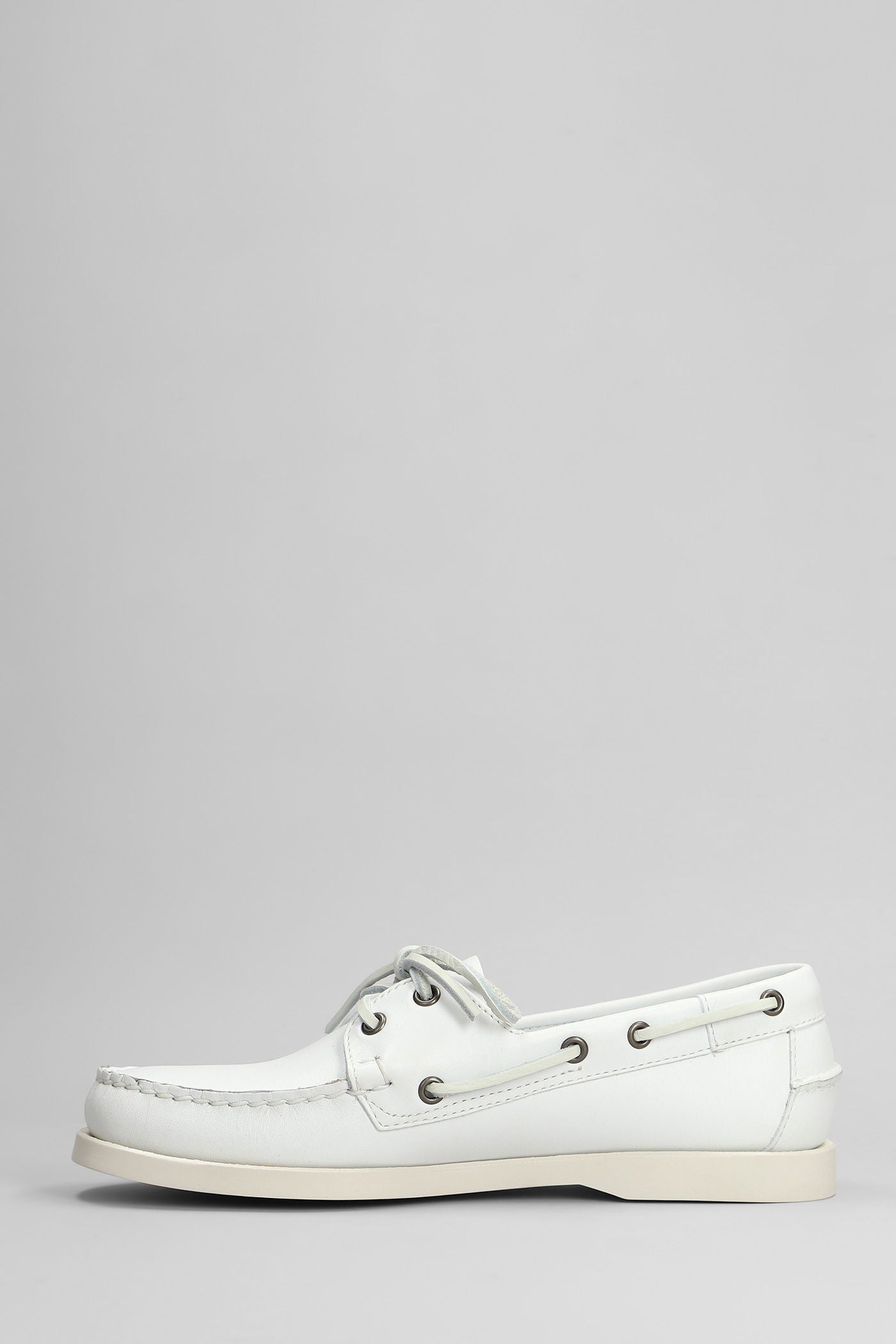 Portland Loafers in white leather Scarpe