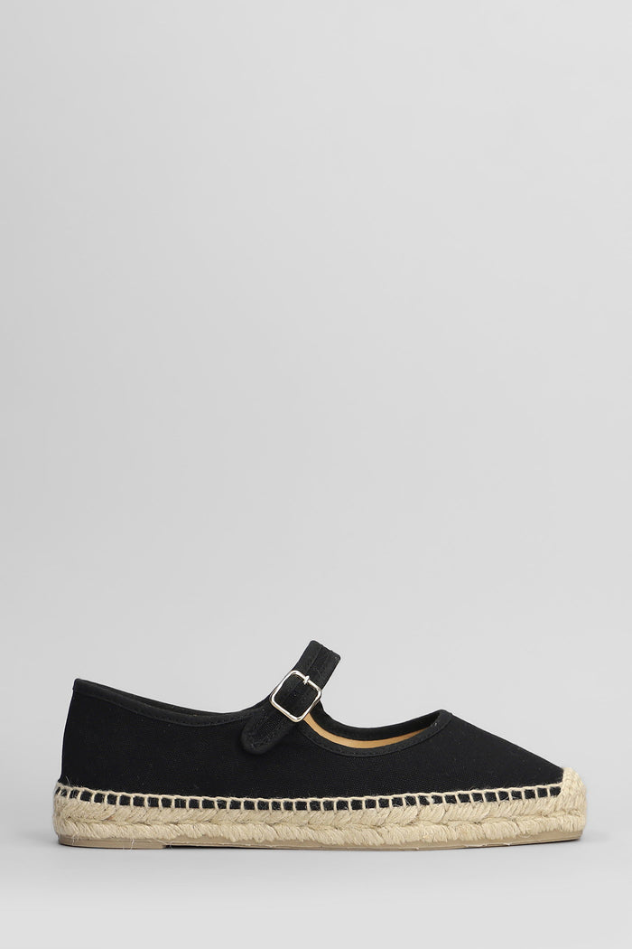 Padua-001 Espadrilles in black canvas Scarpe
