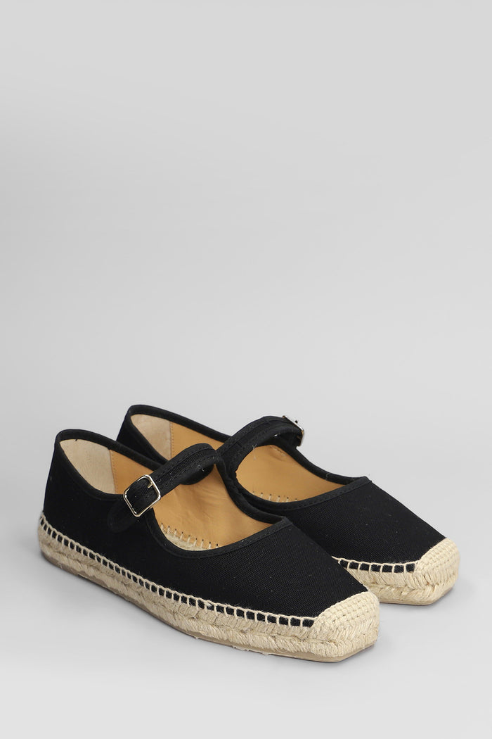 Padua-001 Espadrilles in black canvas Scarpe