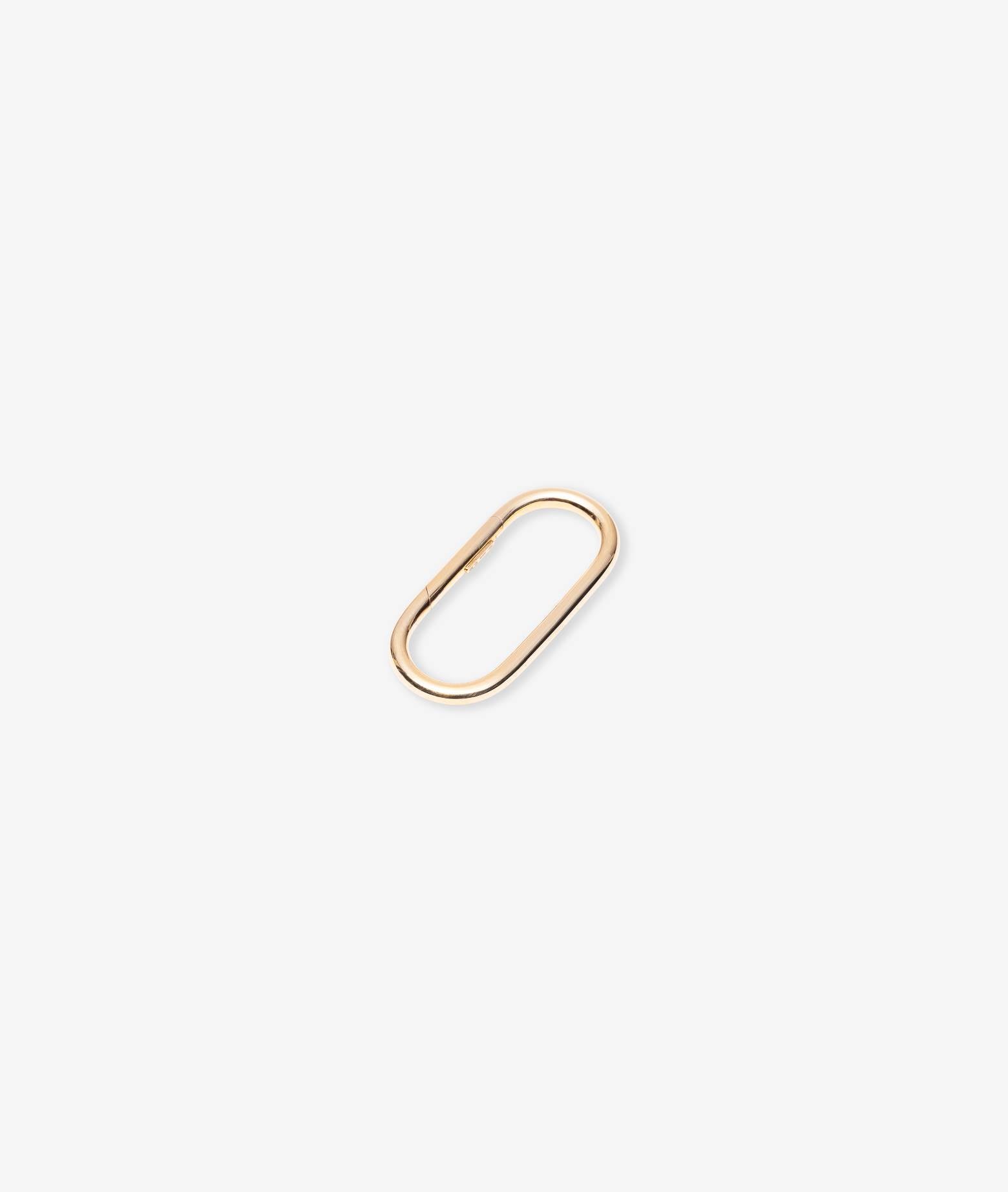 Yellow Gold Oval Ring Key Holder Neutral