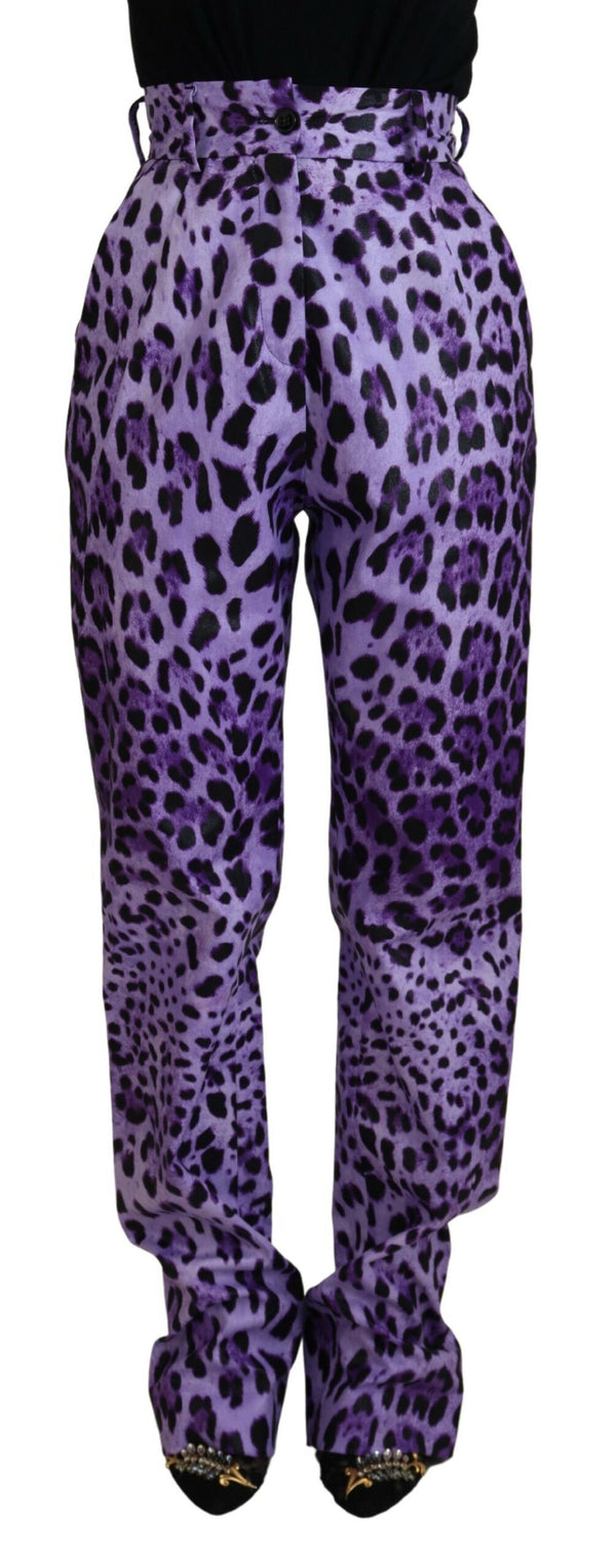 Dolce & Gabbana 99% Cotton trousers in purple
