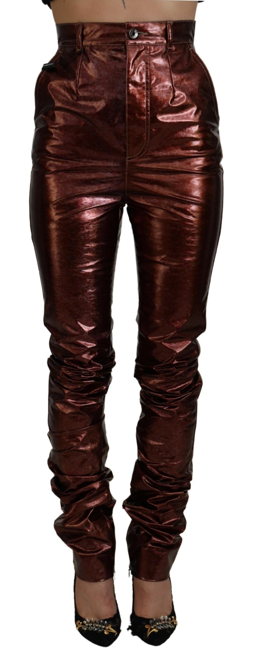 Dolce & Gabbana 100% Polyester jeans in bronze