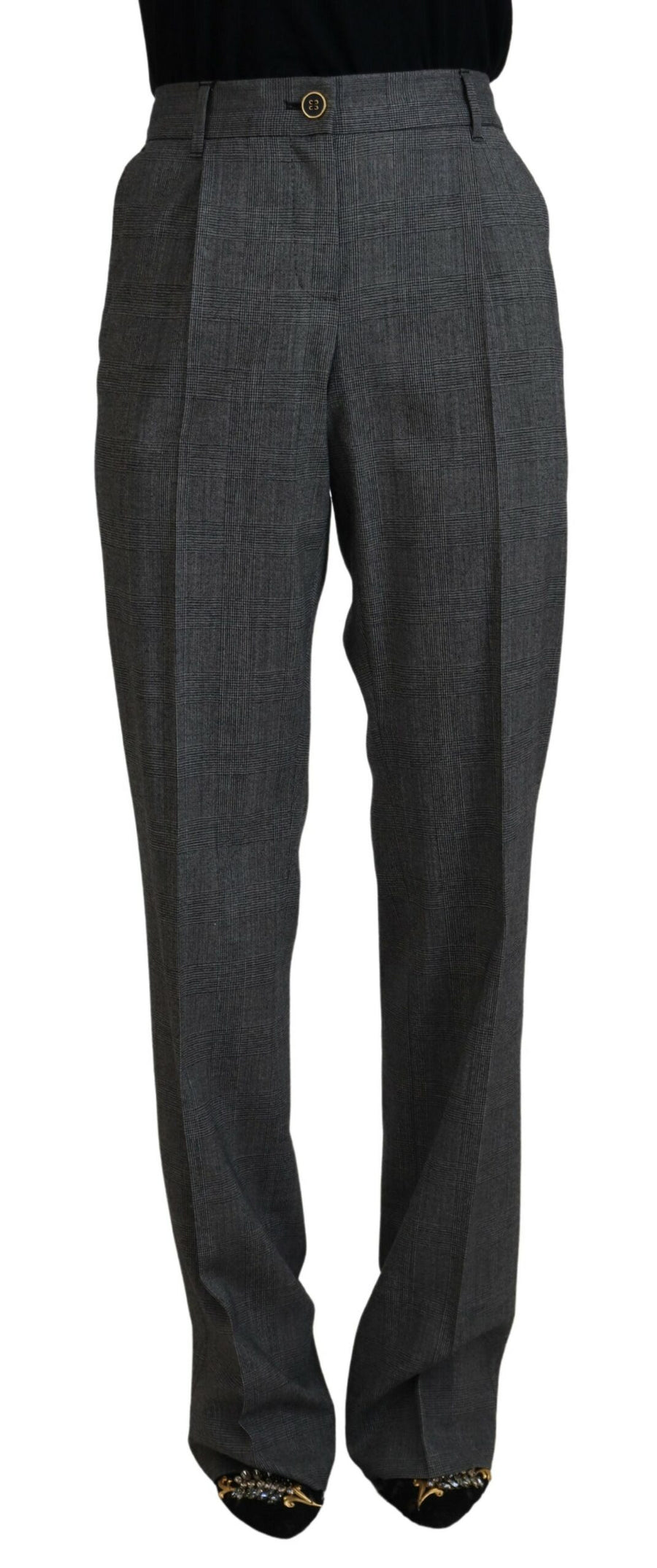 Dolce & Gabbana 95% Virgin Wool trousers in gray