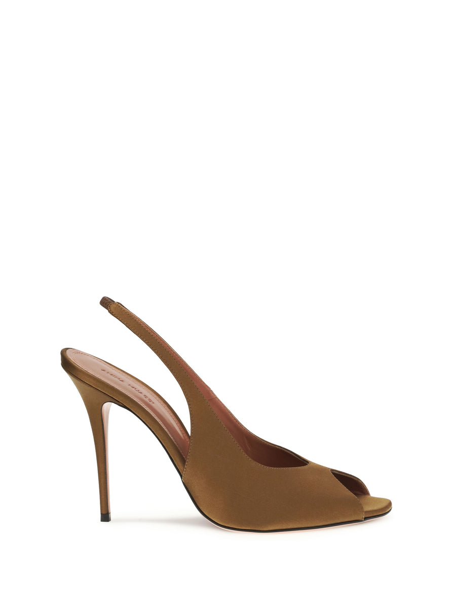 Slingback Sandals Kristina Mocha Silk