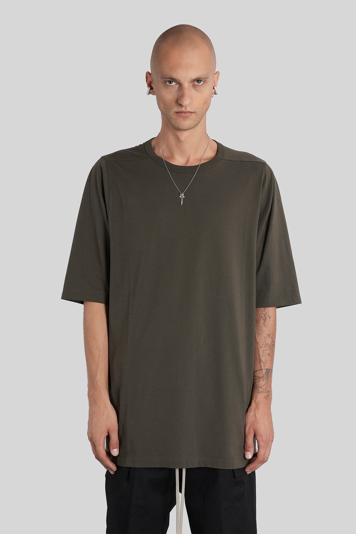 Jumbo ss t T-Shirt in green cotton Abbigliamento