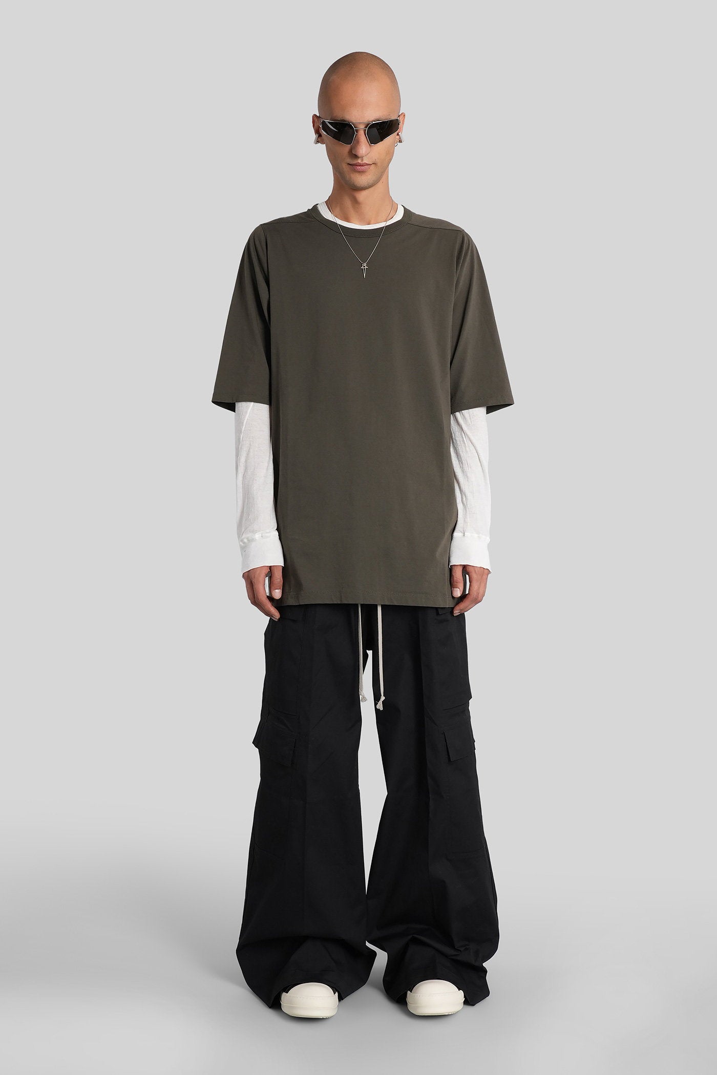 Jumbo ss t T-Shirt in green cotton Abbigliamento