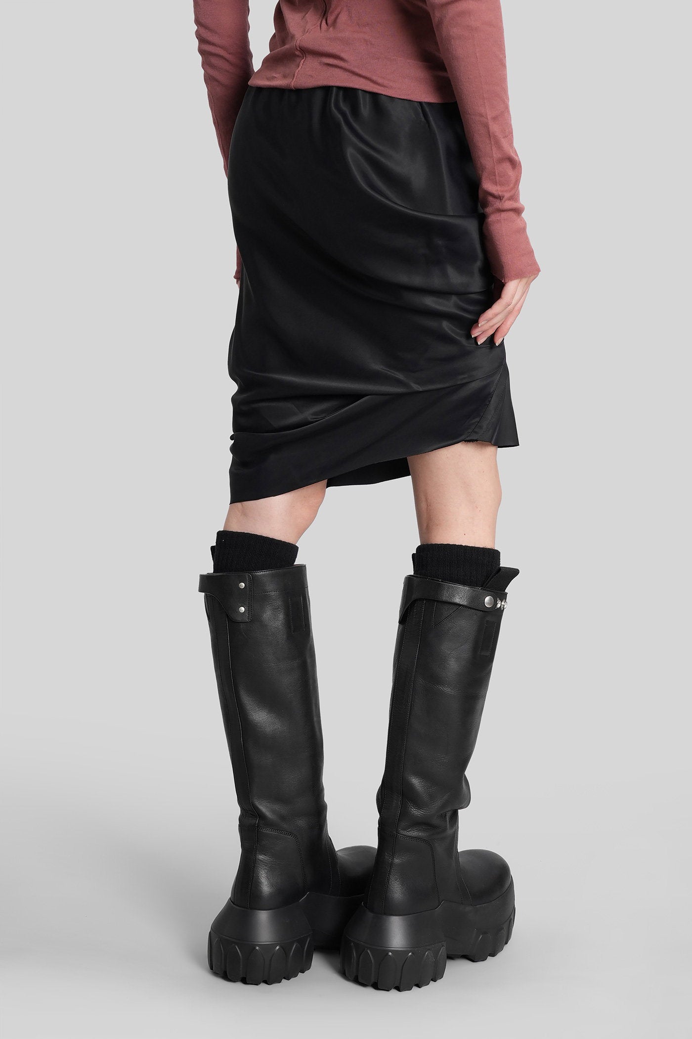 Seb mini Skirt in black polyamide polyester Abbigliamento