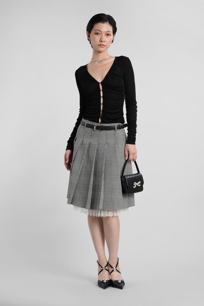 Topwear in black viscose Abbigliamento