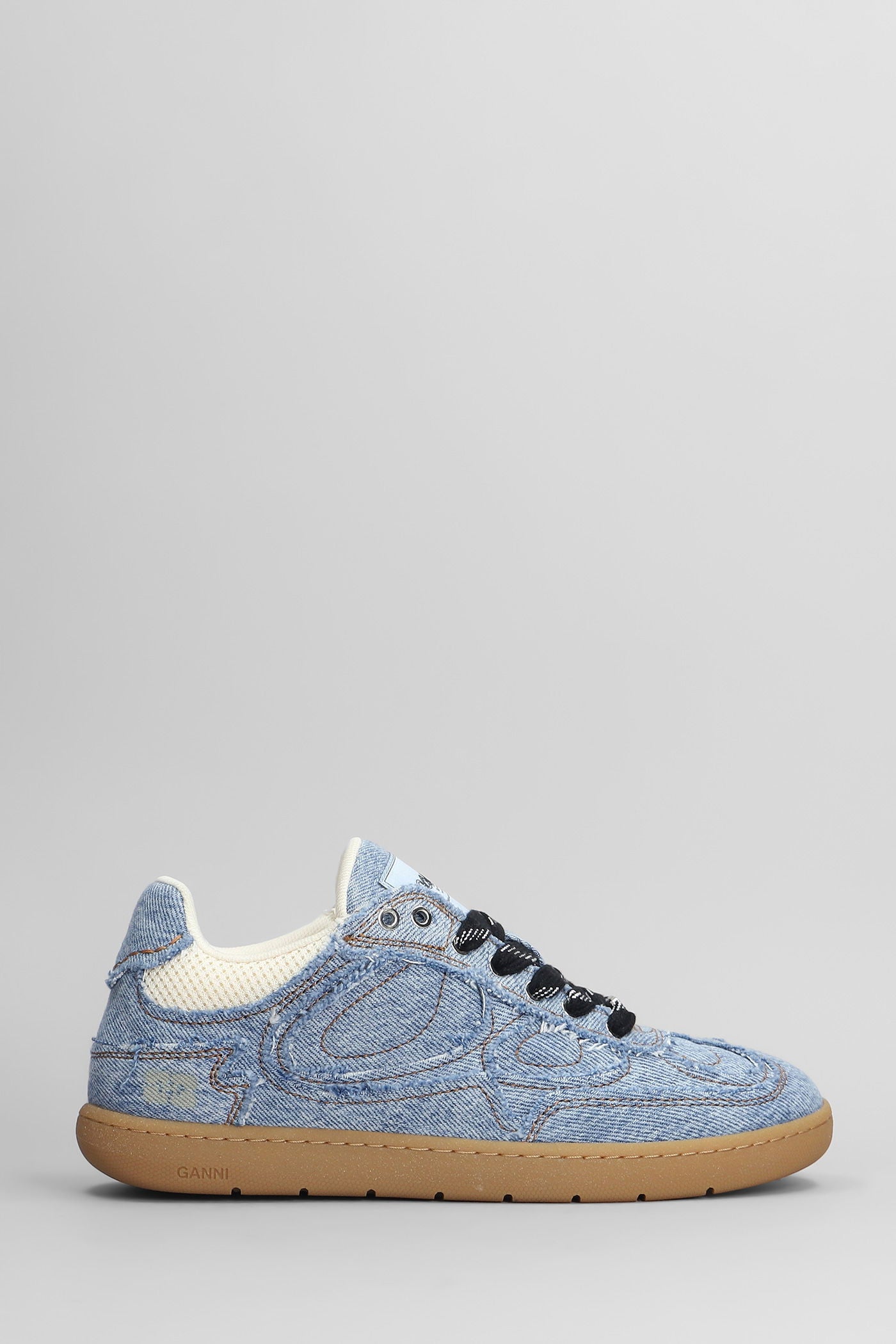 08 denim raw edge Sneakers in blue cotton Scarpe