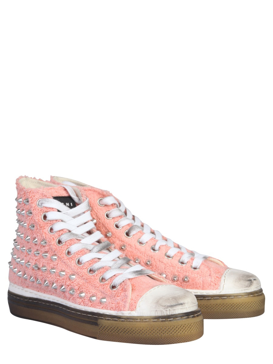 Jm Sneakers Pink Upper Cotton Trainers