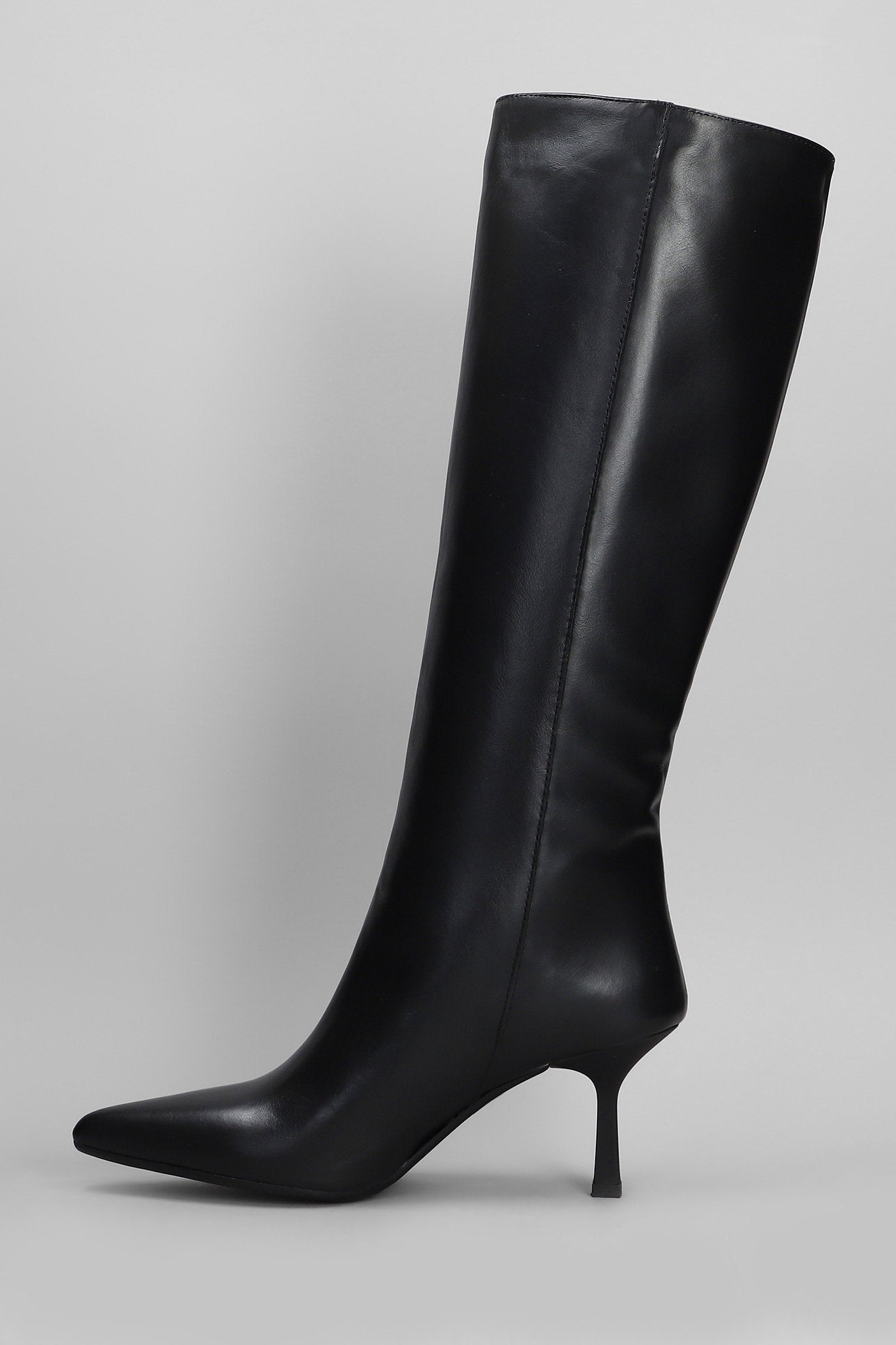 Gilda High Heels Boots Black Leather Scarpe