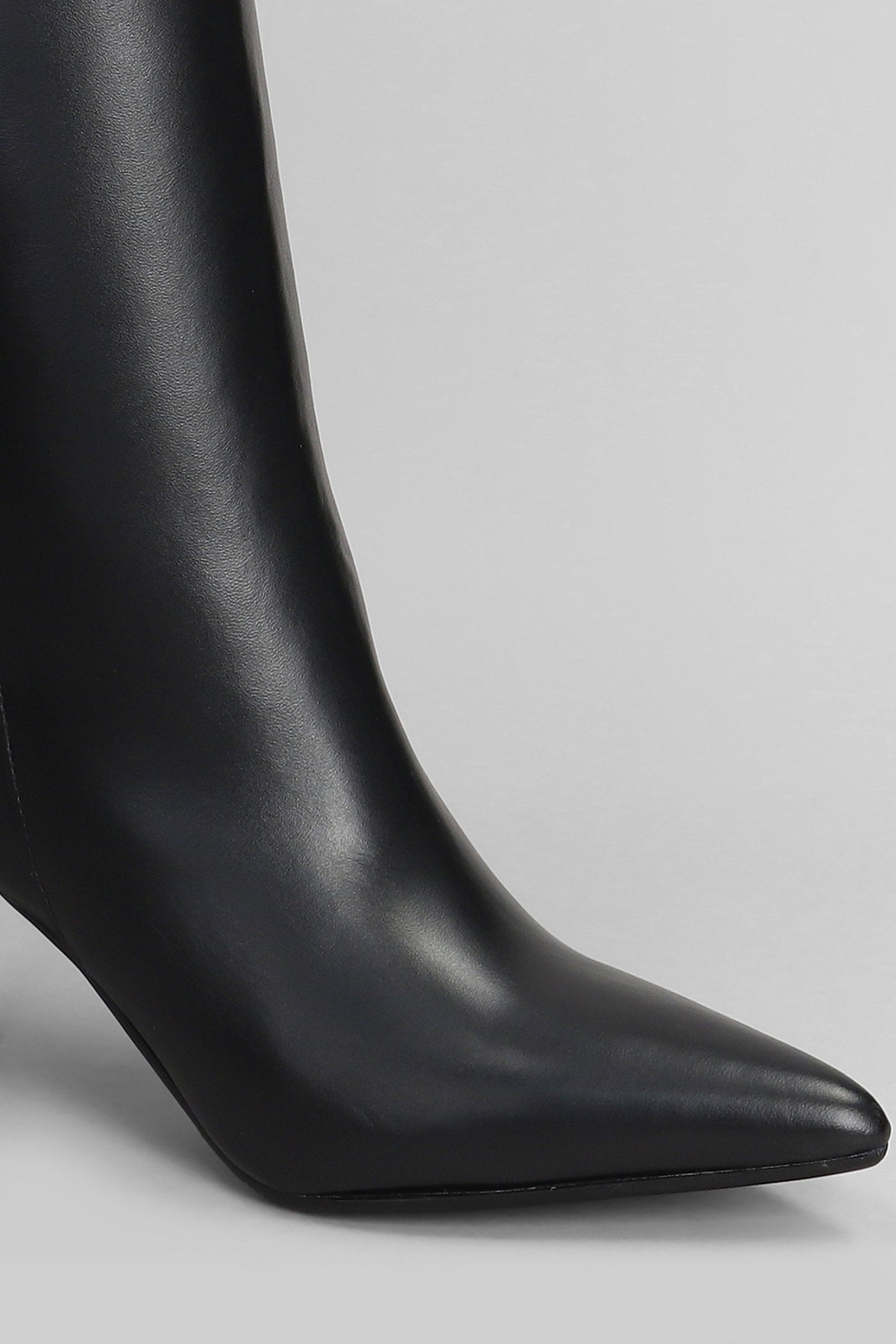 Gilda High Heels Boots Black Leather Scarpe