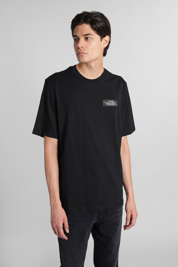 T-Shirt in black cotton Abbigliamento