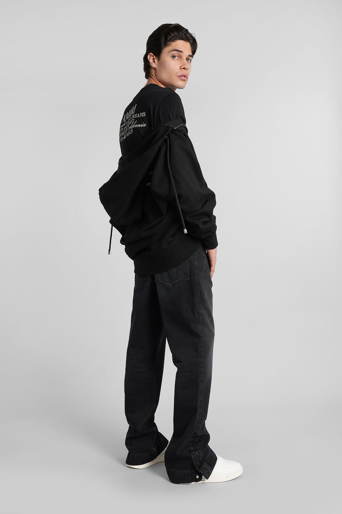 T-Shirt in black cotton Abbigliamento