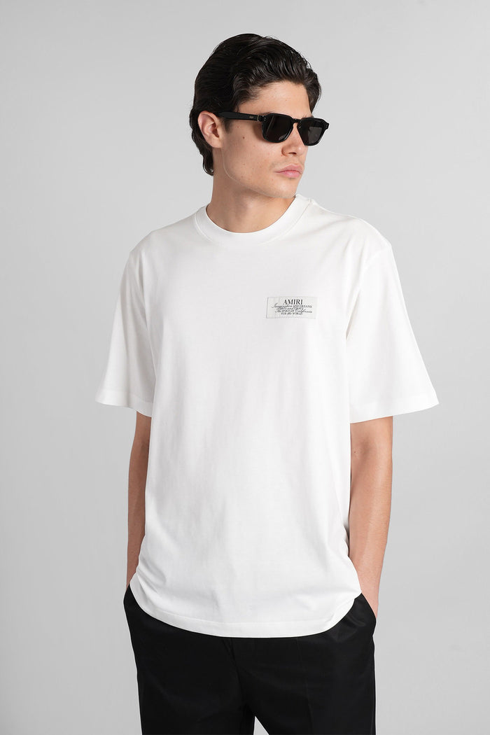 T-Shirt in white cotton Abbigliamento