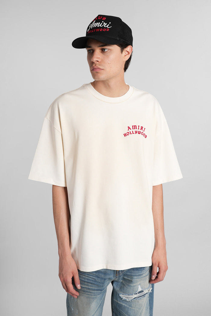 T-Shirt in beige cotton Abbigliamento