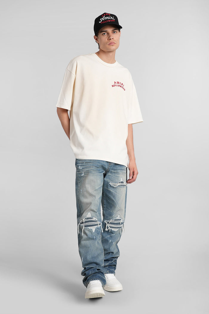 T-Shirt in beige cotton Abbigliamento