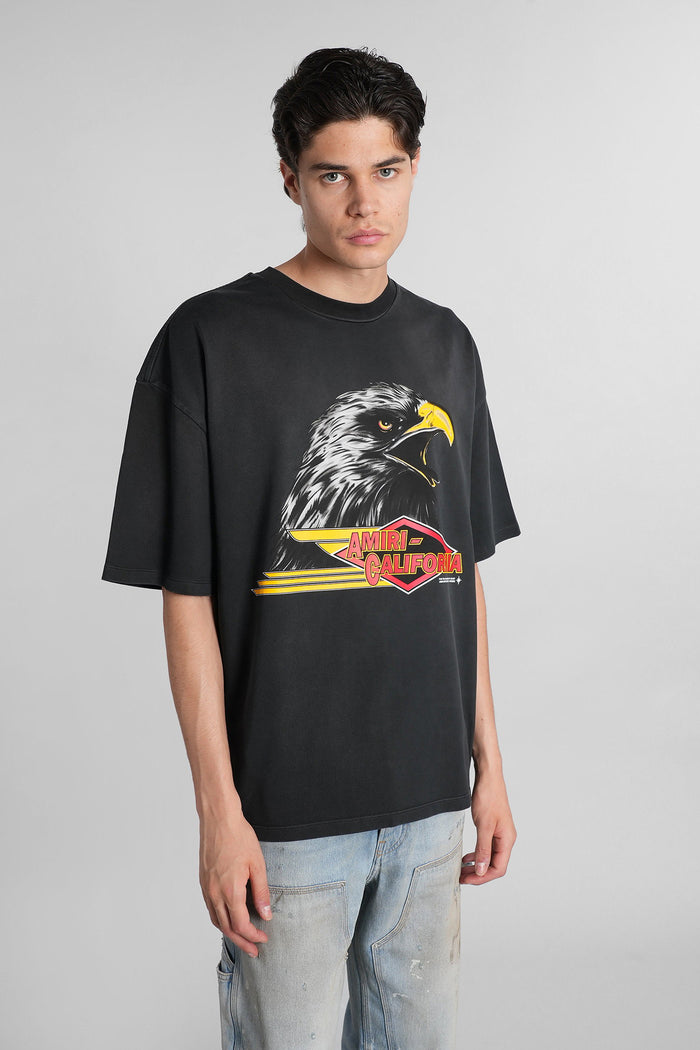 T-Shirt in black cotton Abbigliamento
