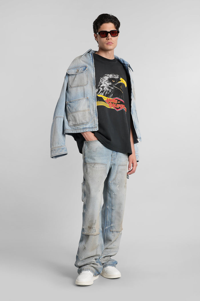 T-Shirt in black cotton Abbigliamento