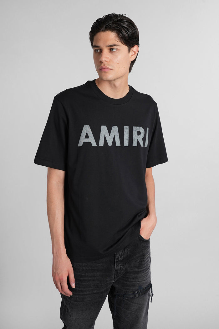 T-Shirt in black cotton Abbigliamento