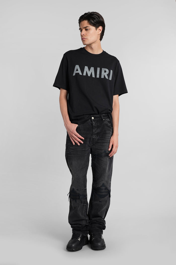 T-Shirt in black cotton Abbigliamento