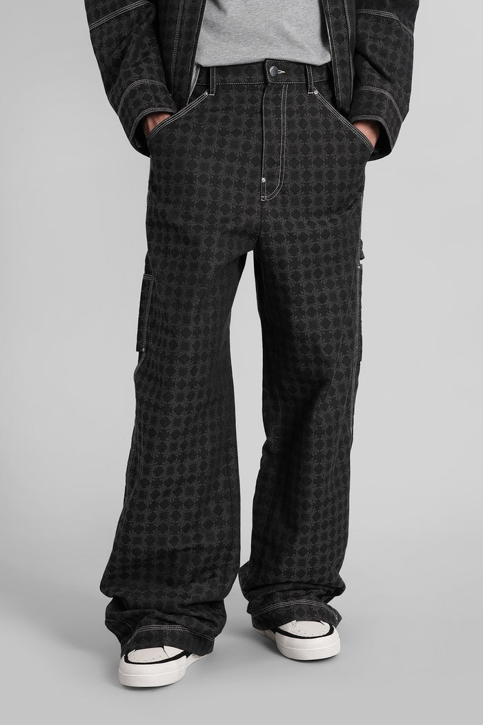Pants in black cotton Abbigliamento