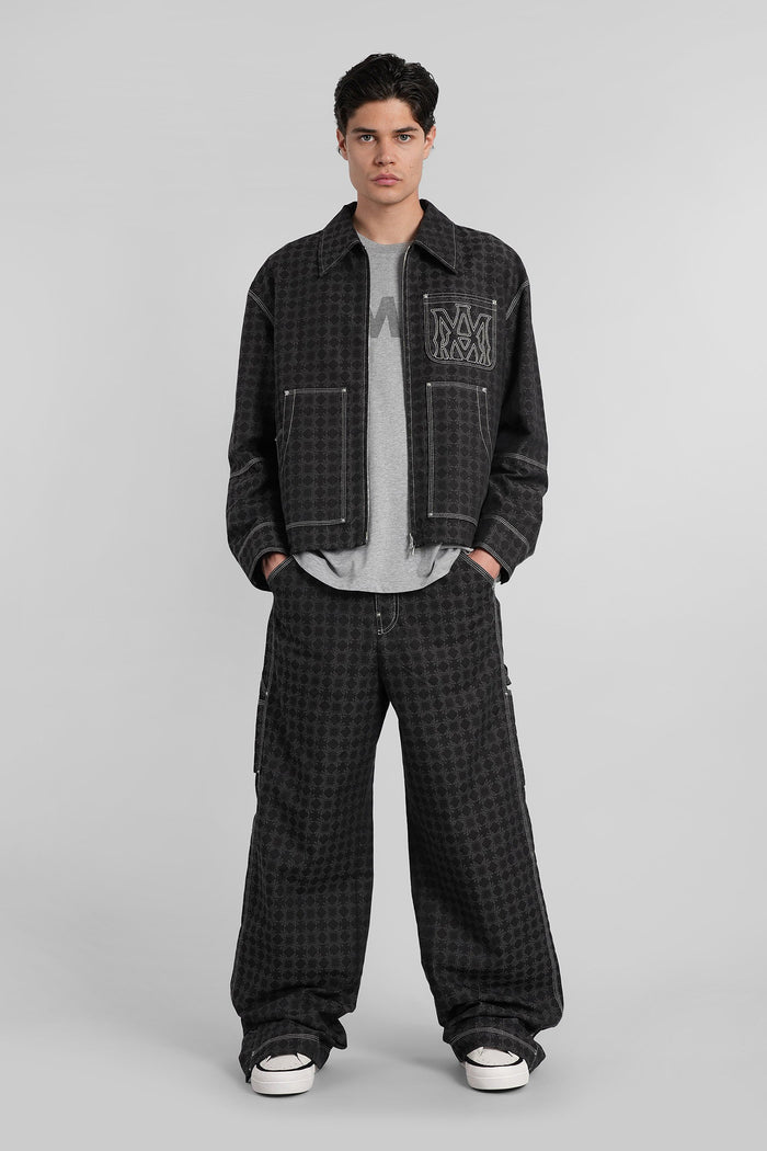 Pants in black cotton Abbigliamento