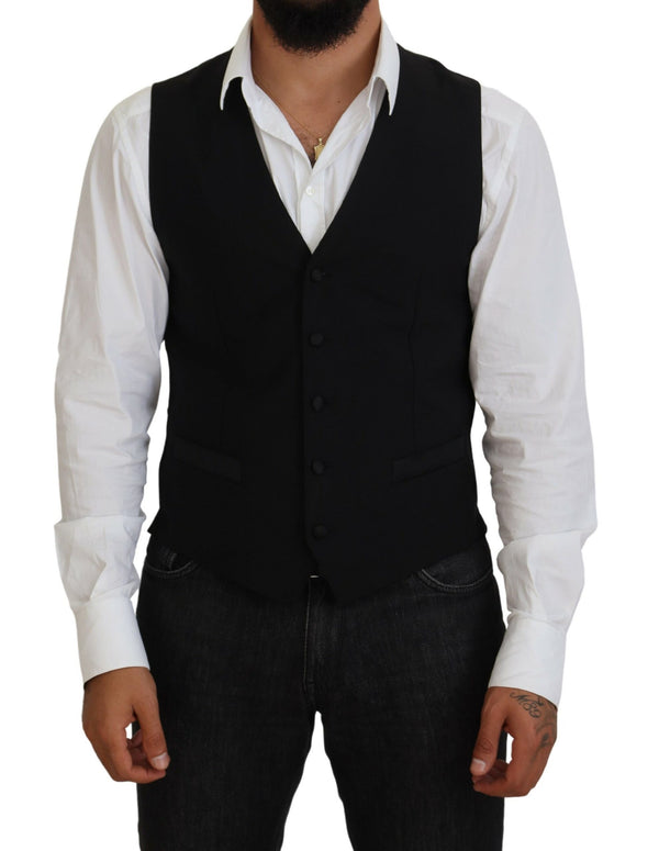 Dolce & Gabbana 100% Virgin Wool vest in black