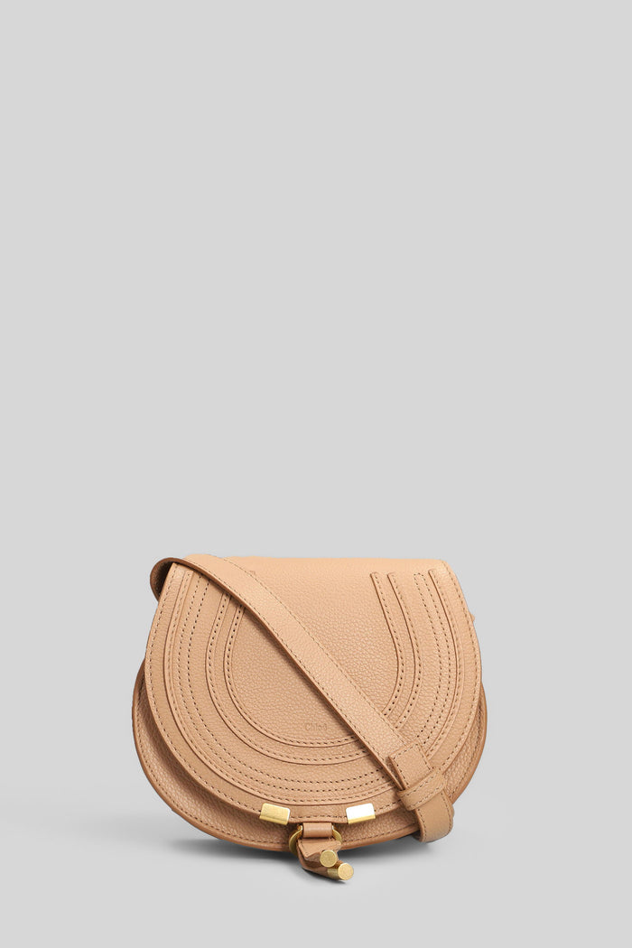 Marcie Shoulder bag in beige leather Borse