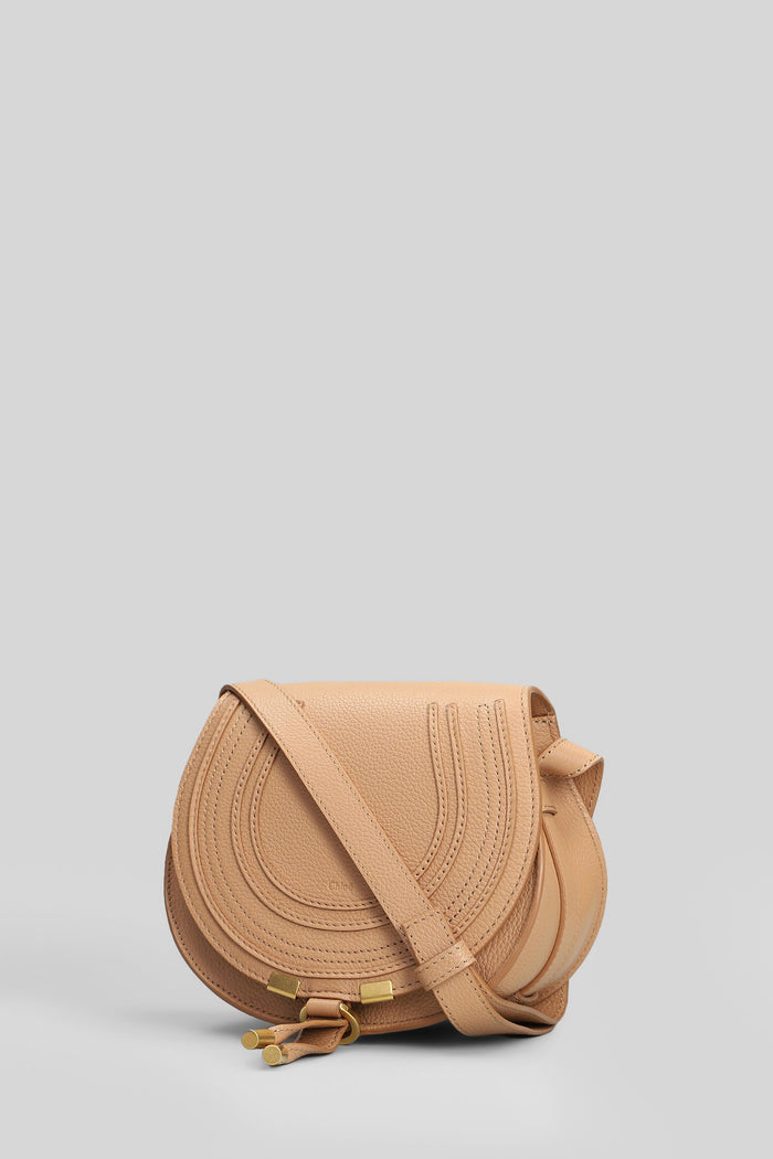 Marcie Shoulder bag in beige leather Borse