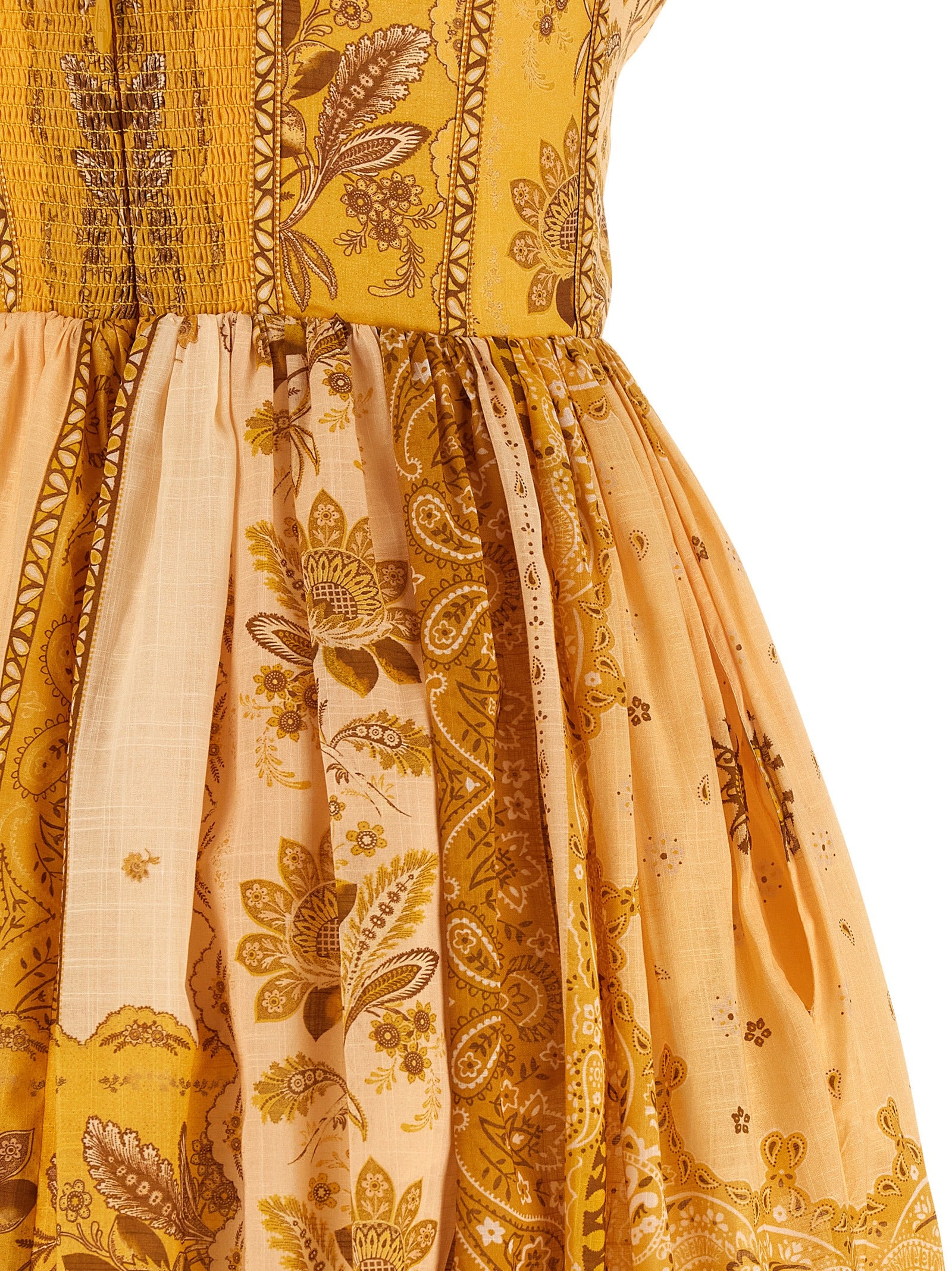 Lucky Corset dress Yellow Cotton