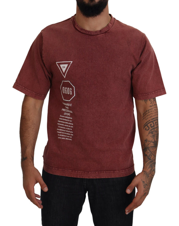 Dolce & Gabbana 100% Cotton t-shirt in maroon