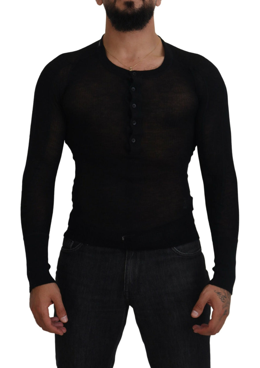 Dolce & Gabbana 100% cashmere cardigan in black