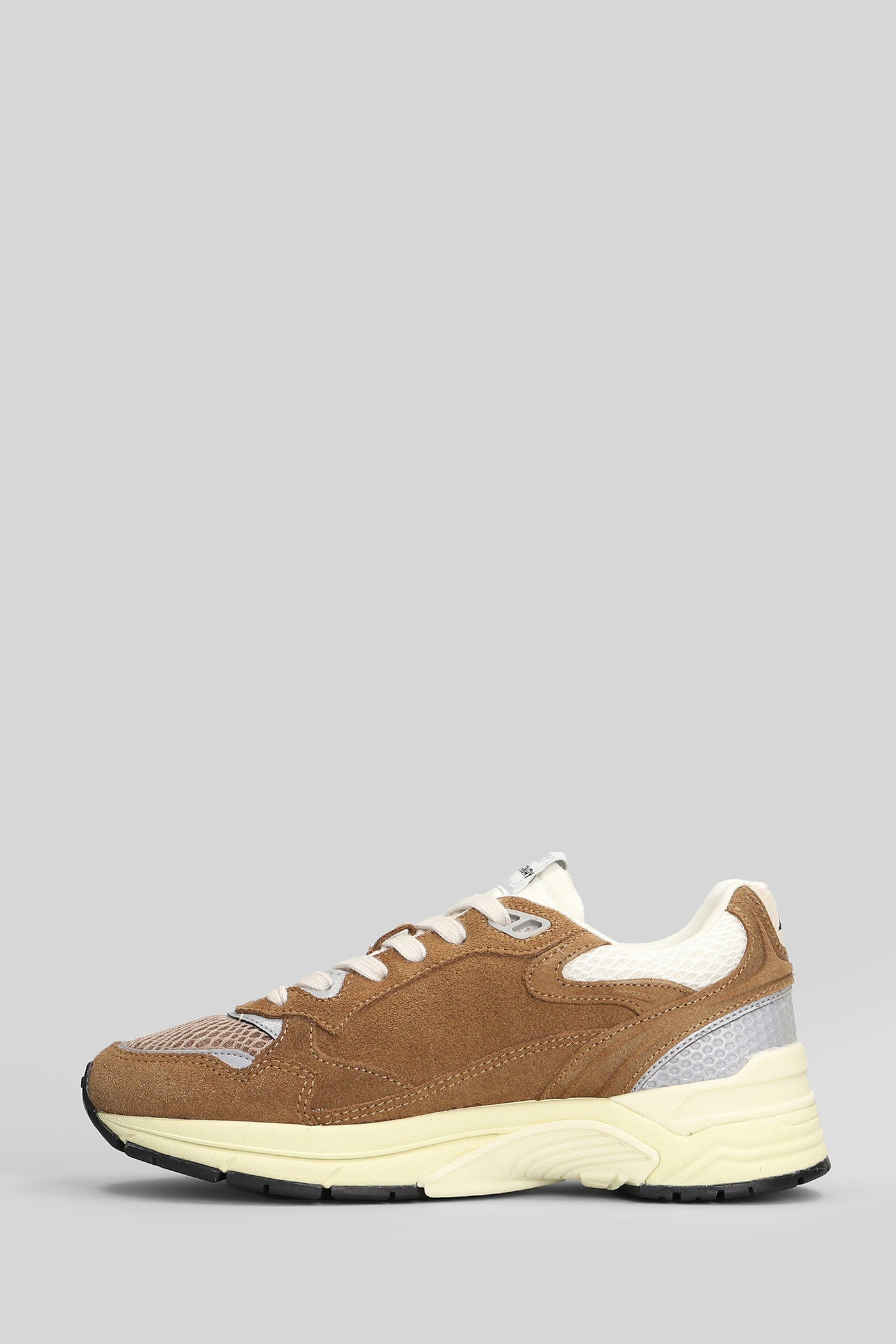 Hyperway Low Sneakers in leather color Suede and fabric Scarpe