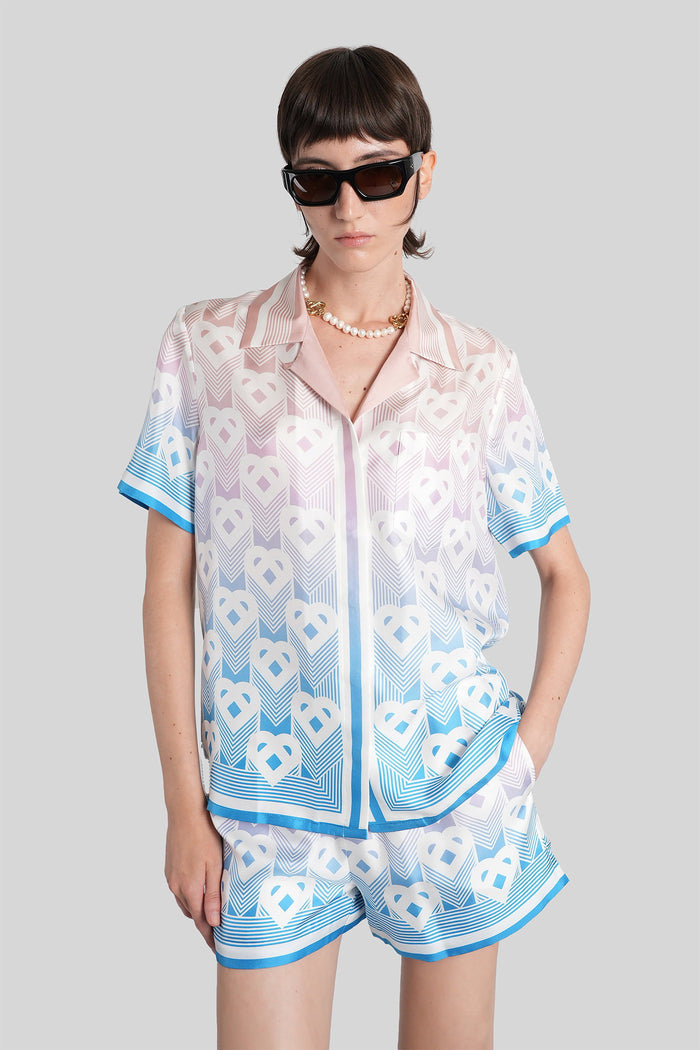 Shirt in multicolor silk Abbigliamento
