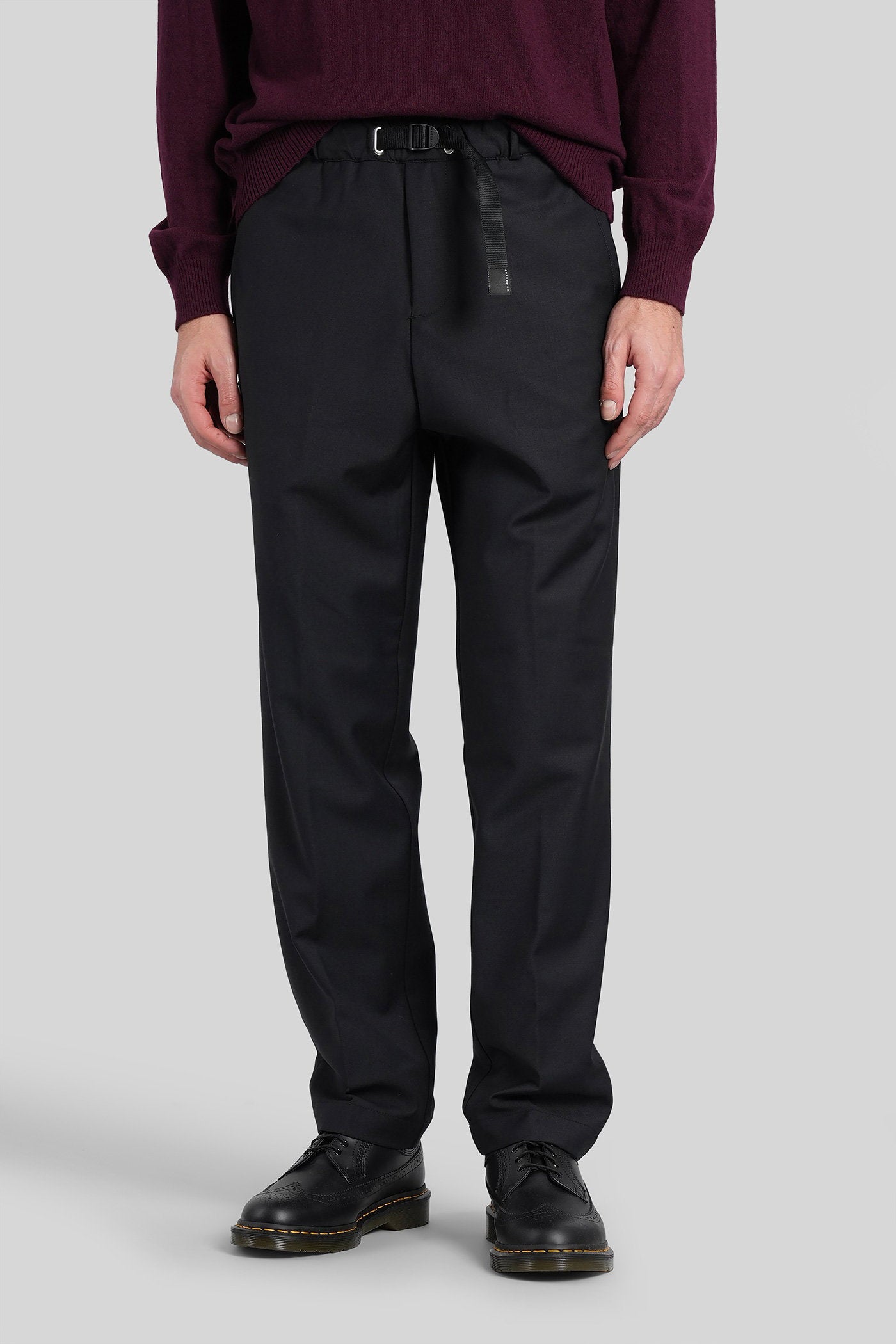 Pants in black wool Abbigliamento