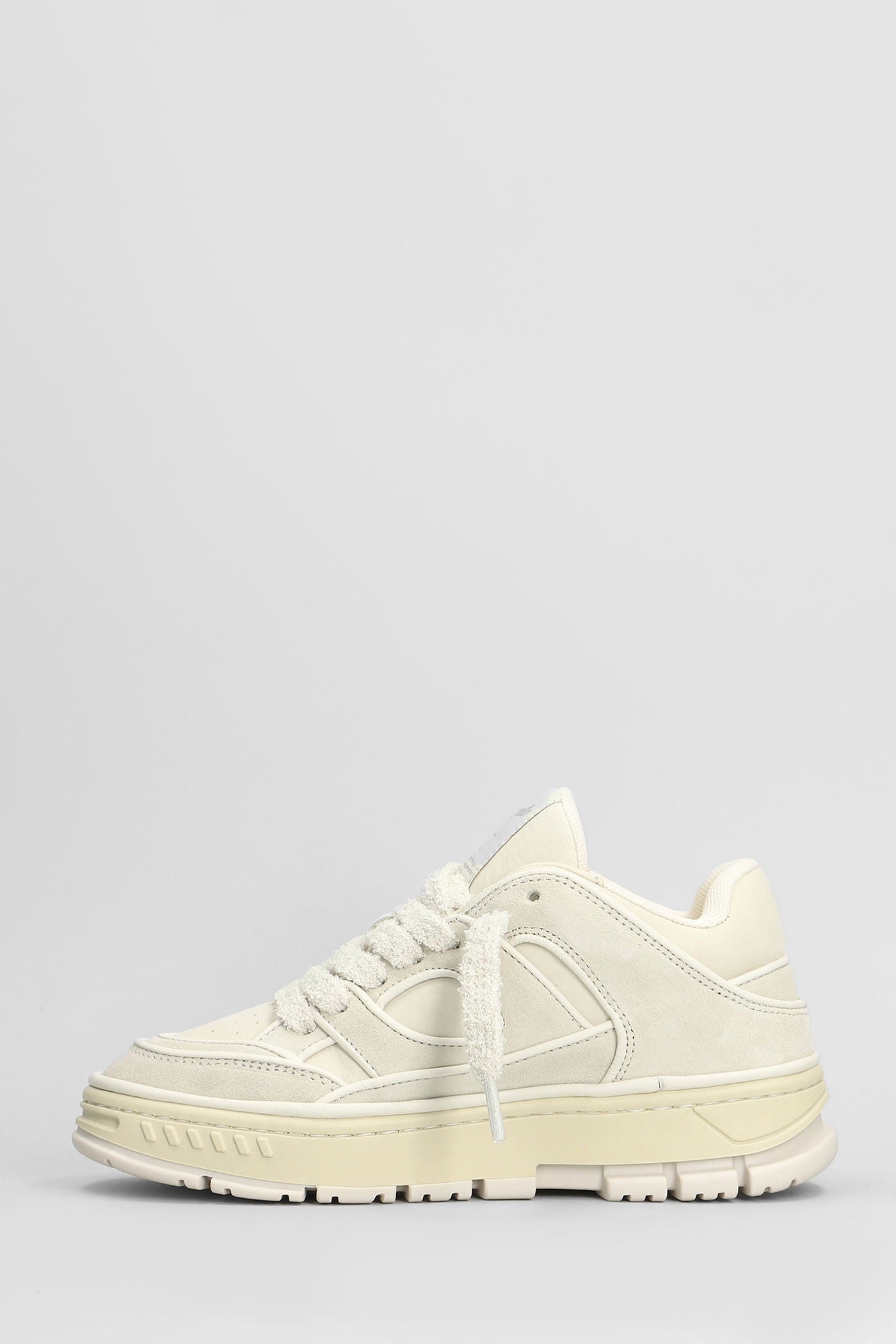 Area Lo Sneaker in beige suede and leather Scarpe