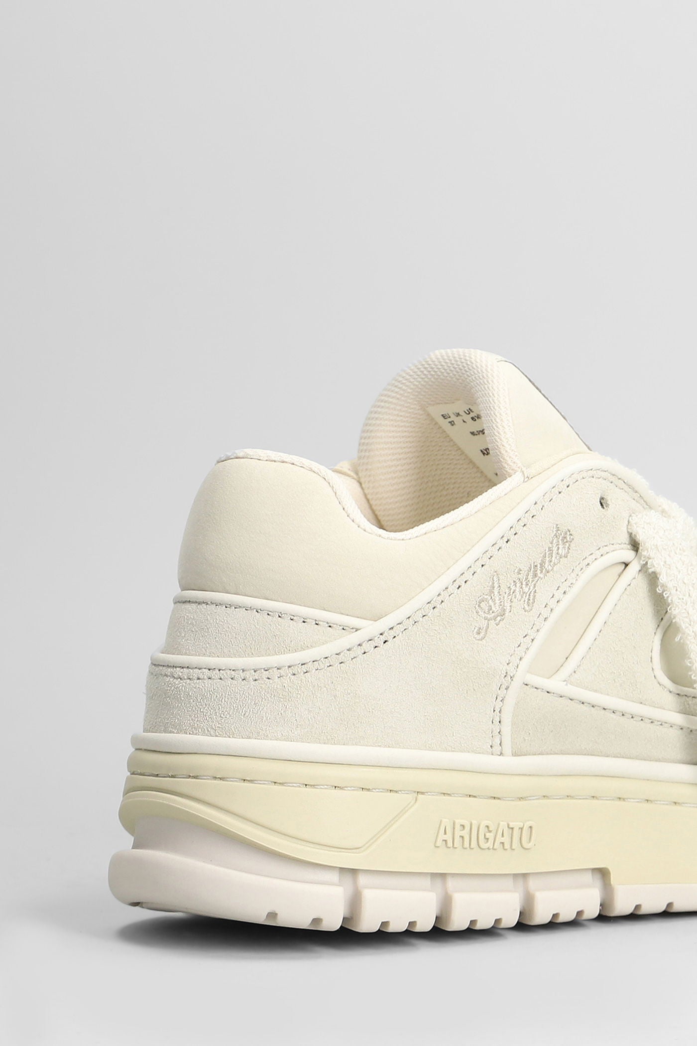 Area Lo Sneaker in beige suede and leather Scarpe