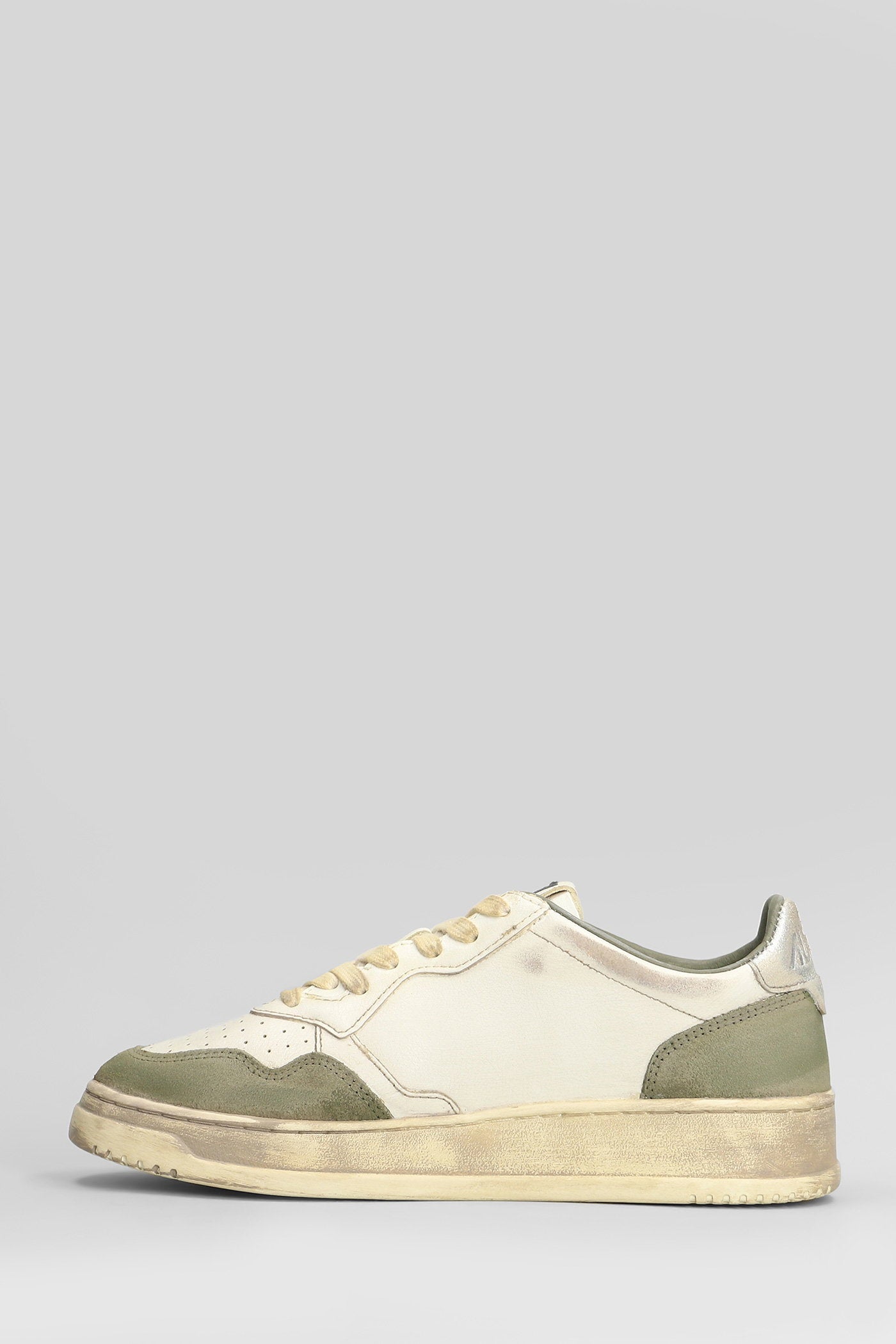 Sup Vint Low Sneakers in green suede and leather Scarpe