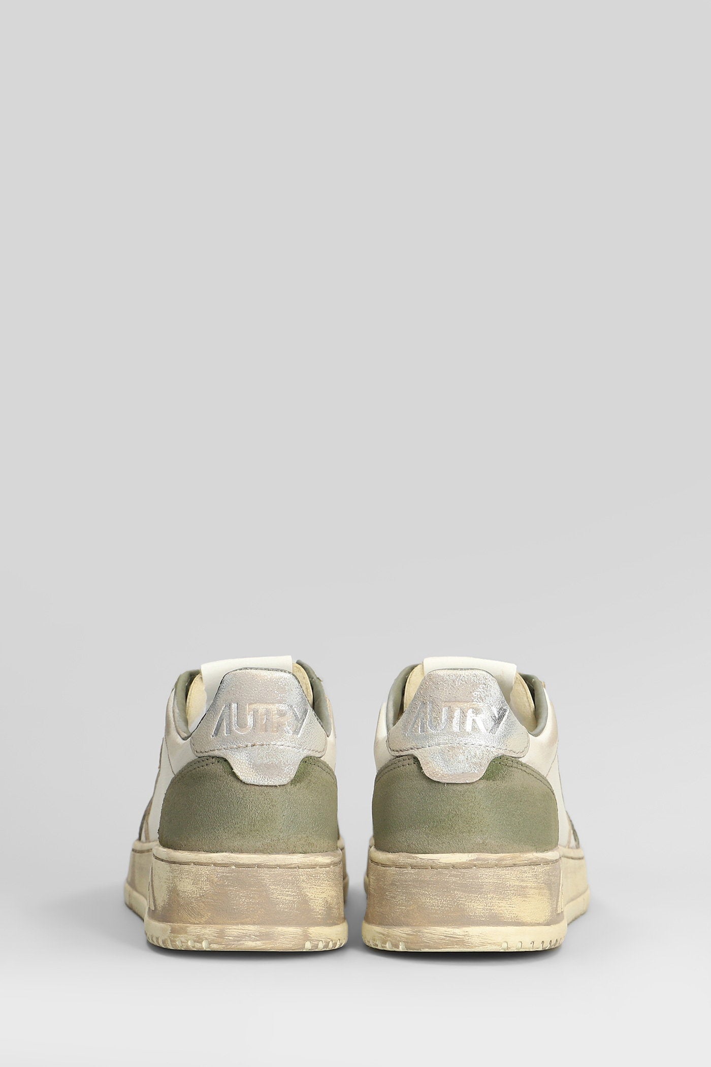 Sup Vint Low Sneakers in green suede and leather Scarpe