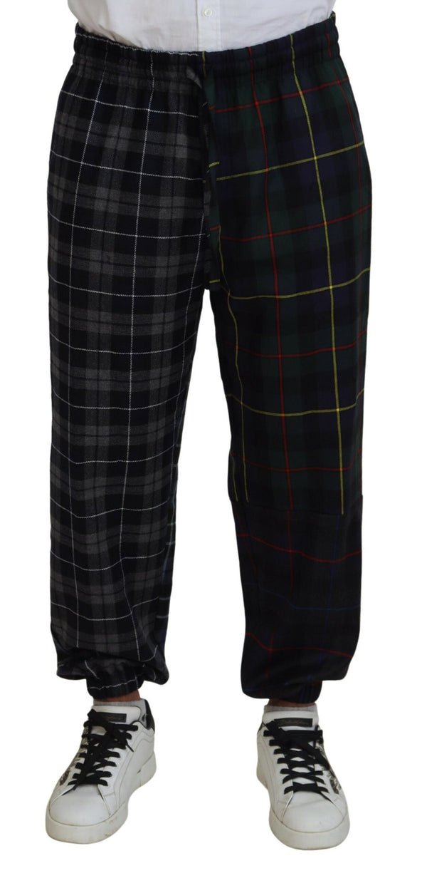 Dolce & Gabbana 90% Virgin Wool 7% Nylon 3% Elastane joggers in black