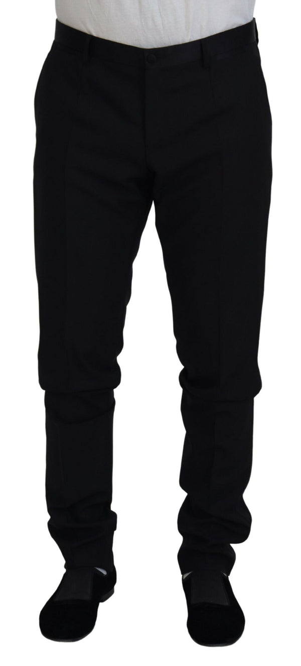Dolce & Gabbana 90% Virgin Wool trousers in black