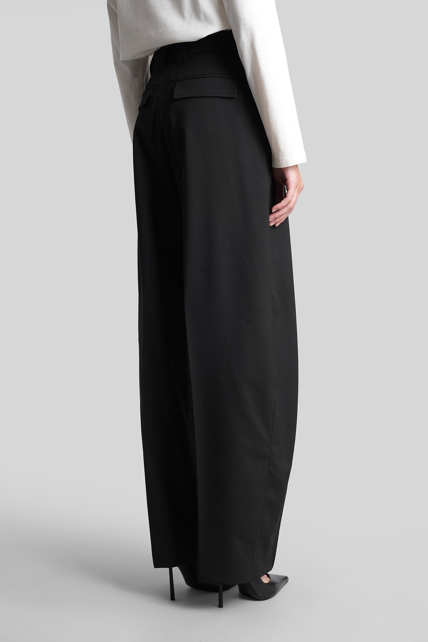 Cara 3116 Pants In Black Polyester Abbigliamento