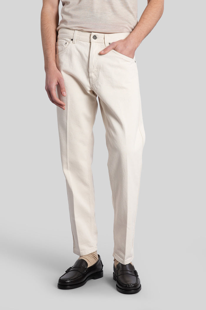 Jeans in beige denim Abbigliamento