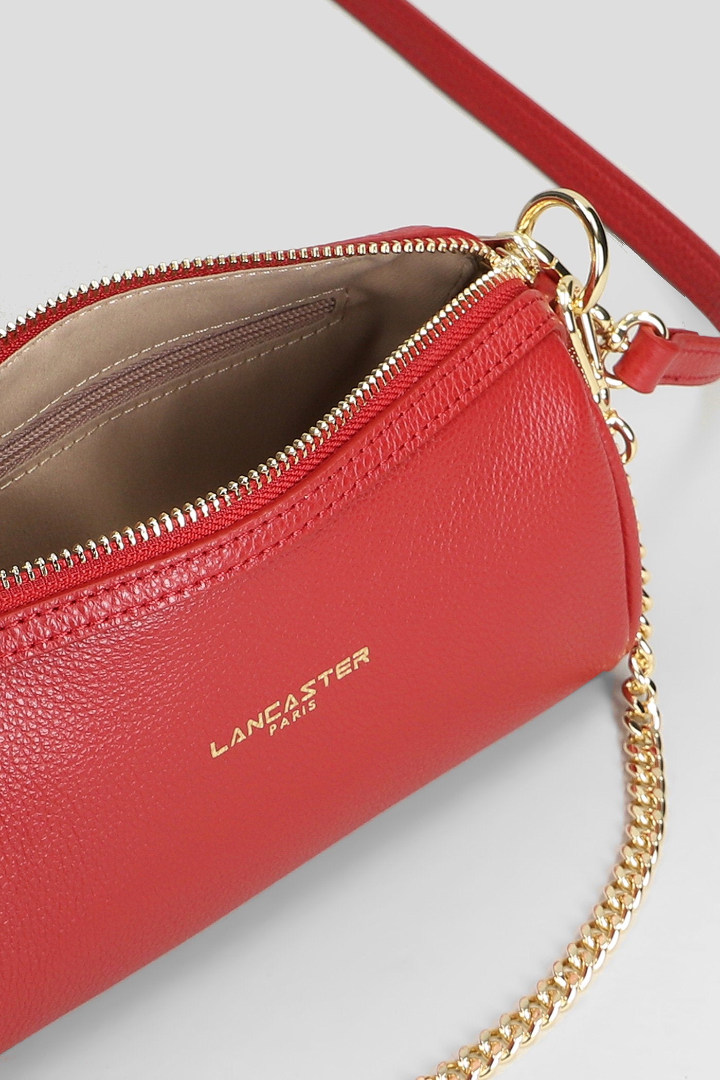 Milano Ana Shoulder bag in red leather Borse