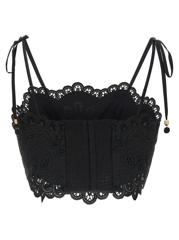 Rhiannon top Black Cotton Tops