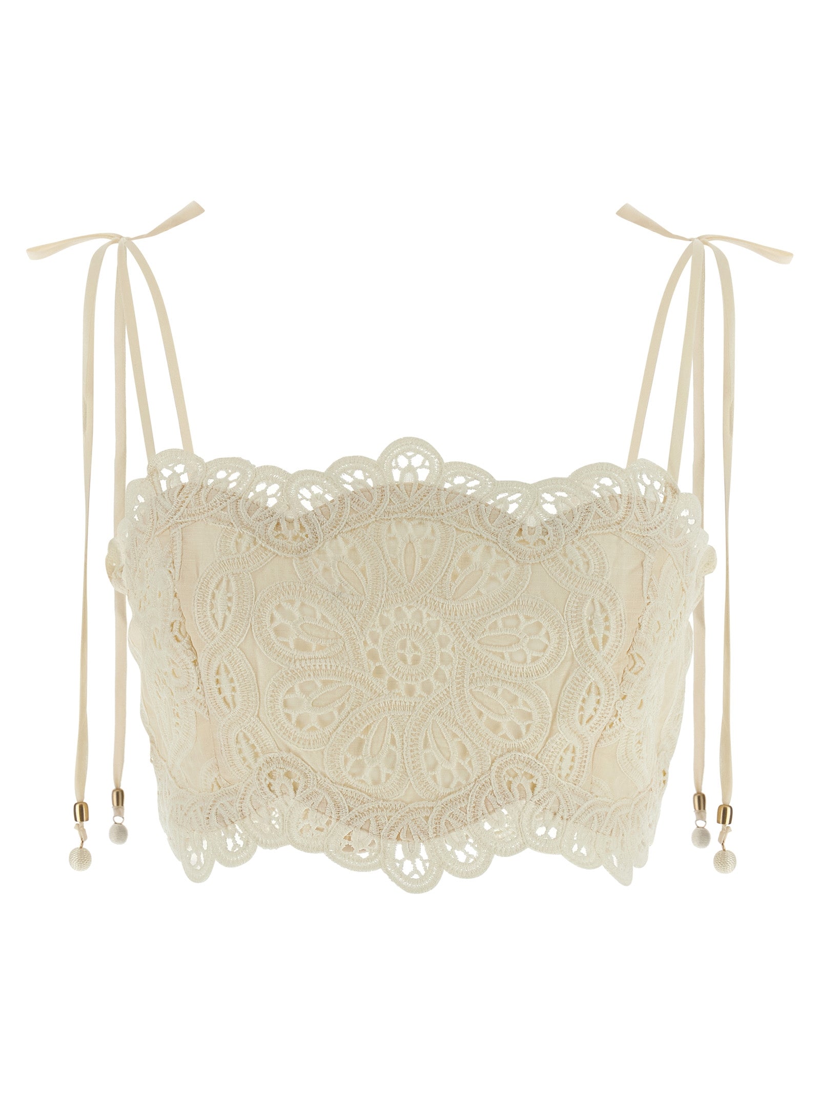 Rhiannon top Beige Cotton Tops